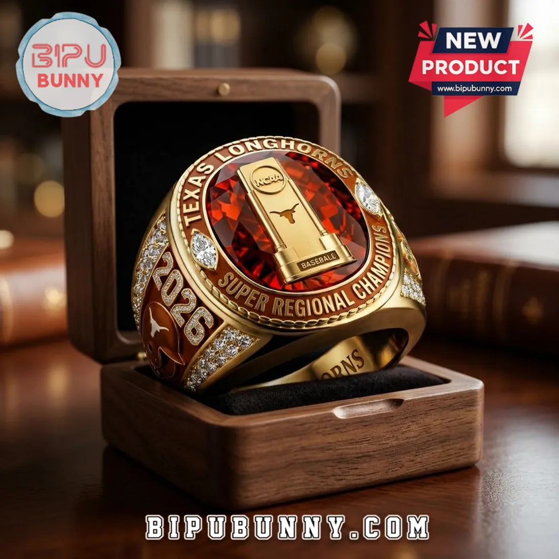 Texas Longhorns 2026 NCAA Super Regional Champions Collectible Ring Texas Longhorns 2026 NCAA Super Regional Champions Collectible Ring