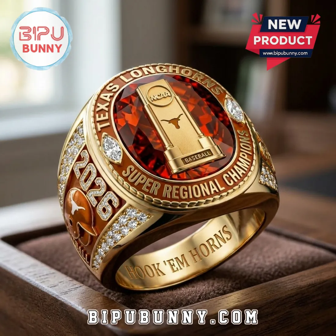 Texas Longhorns 2026 NCAA Super Regional Champions Collectible Ring Texas Longhorns 2026 NCAA Super Regional Champions Collectible Ring