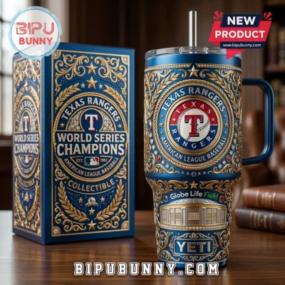 Texas Rangers World Series Champions 40oz Tumbler