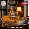 Yellow Submarine shaped glass decanter with Beatles member portraits, Revolver 60 anniversary text, and smoke emitting.!