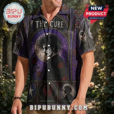 The Cure Gothic Stained Glass Robert Smith Hawaiian Shirt