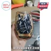 Stemless wine glass featuring The Kraken Black Spiced Rum logo and octopus graphic with gold laurel accents.!