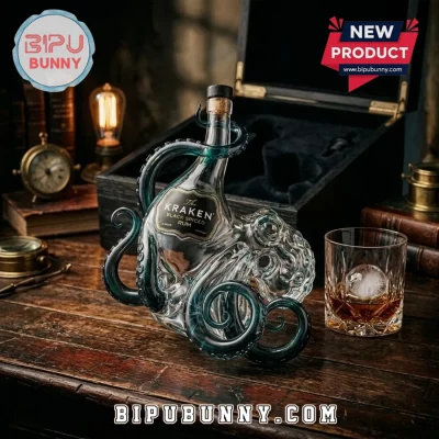The Kraken Black Spiced Rum Octopus Shaped Bottle
