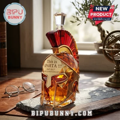 This Is Sparta 2007-2027 20th Anniversary Glass Whiskey Decanter