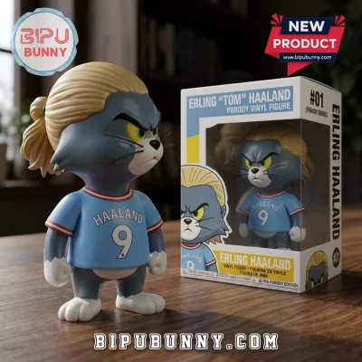 Tom and Jerry x Erling Haaland Manchester City Collectible Vinyl Figure