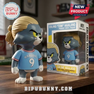 Tom and Jerry x Erling Haaland Manchester City Collectible Vinyl Figure