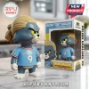 Erling Haaland parody vinyl figure of Tom the cat wearing a blue number 9 jersey next to its branded display box.!