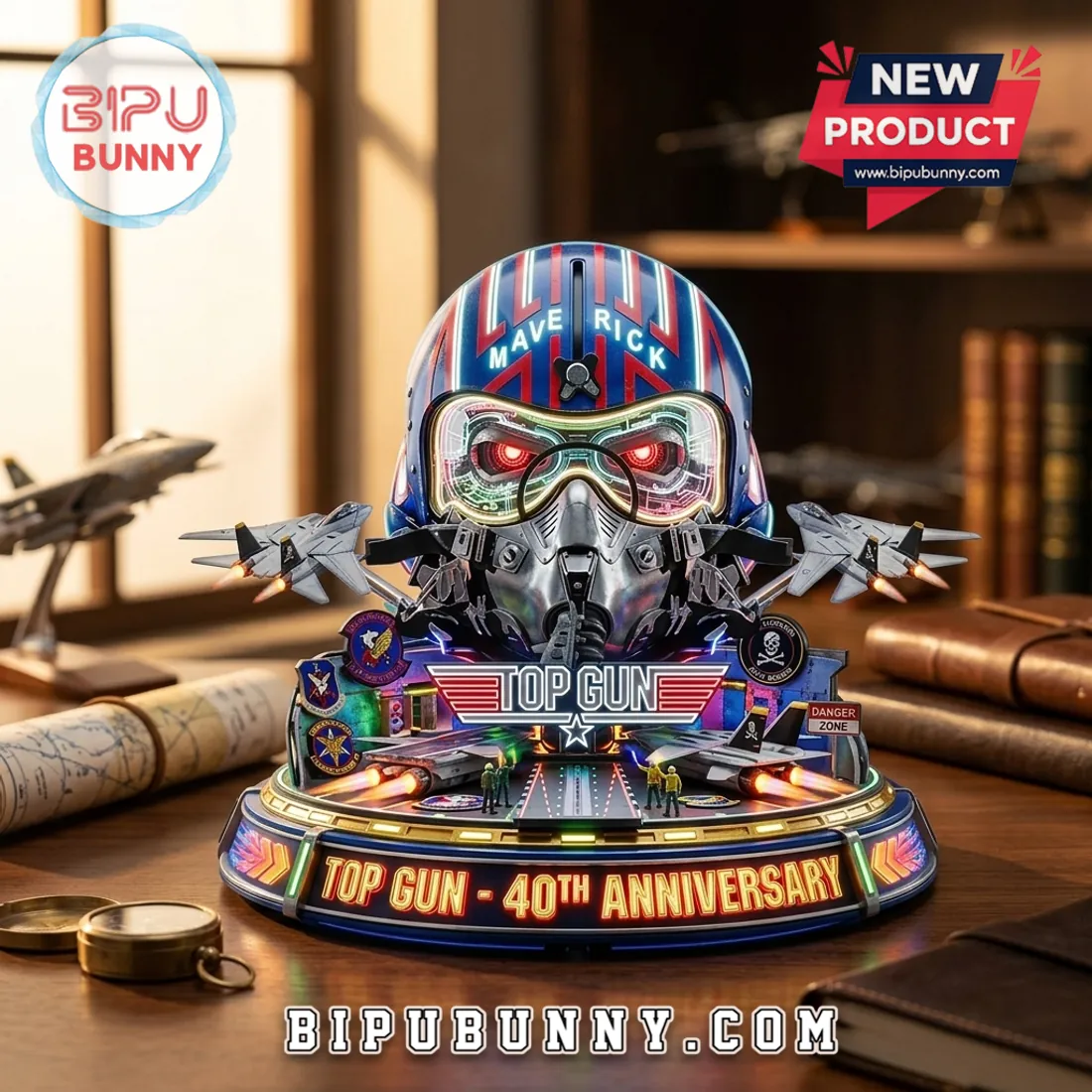 Top Gun 40th Anniversary Maverick Fighter Acrylic Light Box