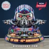 Top Gun 40th anniversary light-up display featuring a Maverick pilot helmet, F-14 fighter jets, and airfield base detail.!