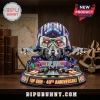 Top Gun 40th anniversary light-up display featuring a Maverick pilot helmet, miniature fighter jets, and airfield base.!