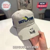 Khaki '47 Clean Up adjustable baseball cap with blue and yellow embroidered Skydome logo on the front.!