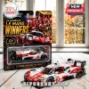 Toyota GR010 Hybrid die-cast 1:64 scale race car model in blister pack packaging with Le Mans winner branding.!