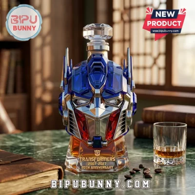 Transformers Optimus Prime 20th Anniversary 2007-2027 Collectible Whiskey Decanter