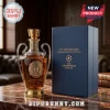UEFA Champions League 71st anniversary whiskey bottle with gold accents and matching navy blue presentation box.!