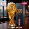 USA Men's National Soccer Team 113th anniversary beer glass and matching blue presentation box on a wooden bar top.!