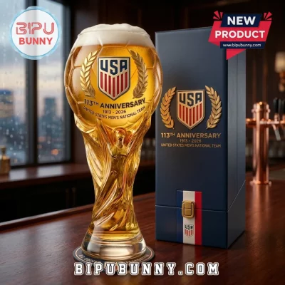 United States Men National Team 113th Anniversary Beer Glass