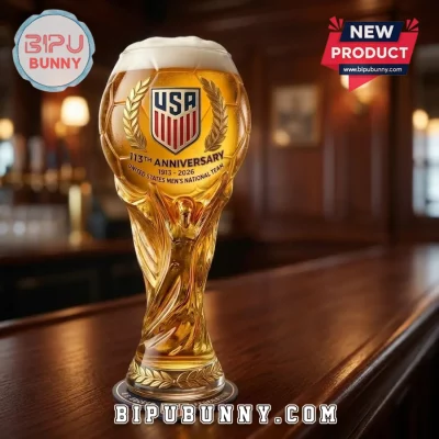 United States Men National Team 113th Anniversary Beer Glass