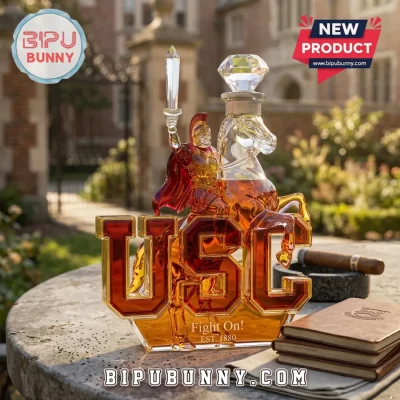 University of Southern California Trojans Glass Whiskey Decanter