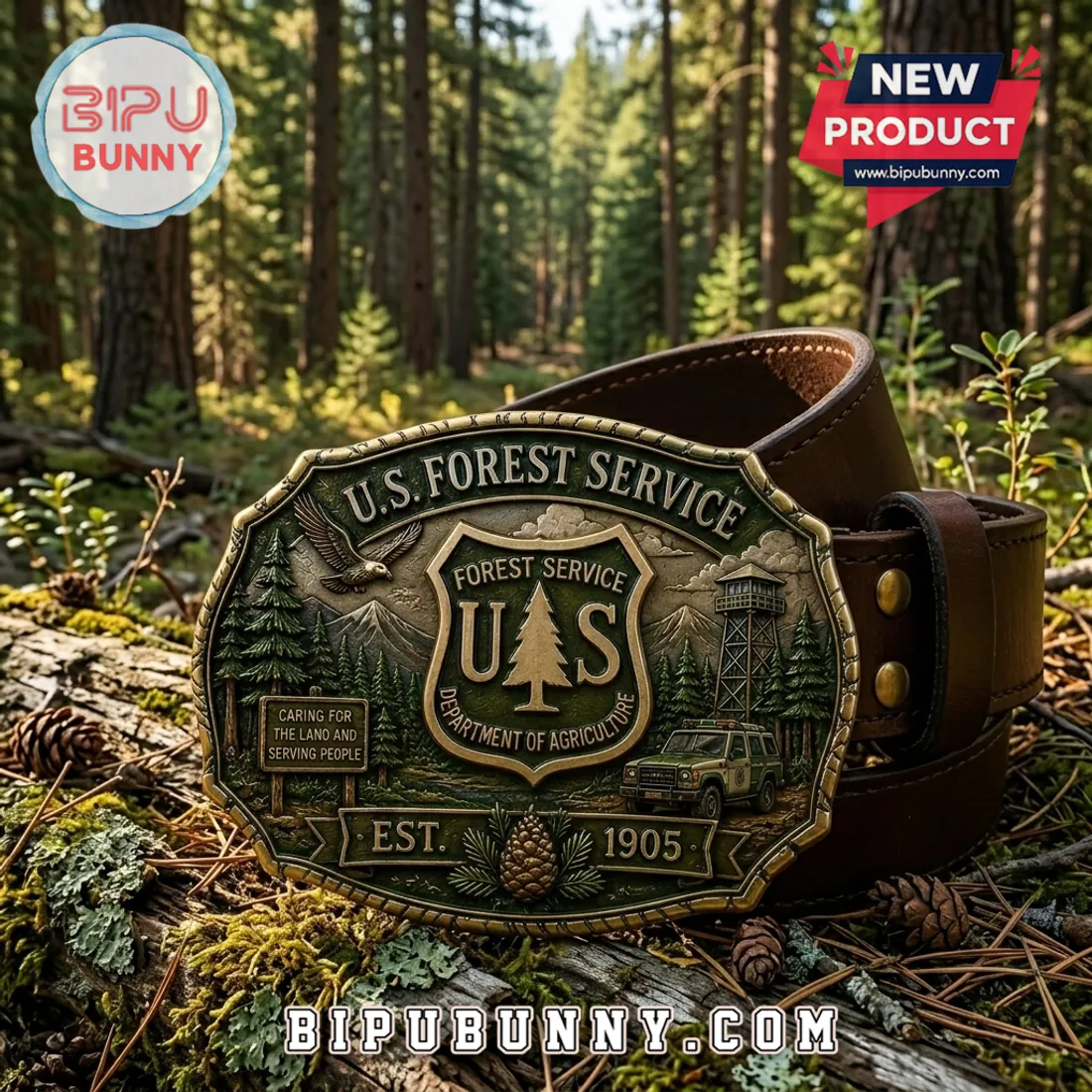 US Forest Service Limited Edition Collector Leather Belt US Forest Service Limited Edition Collector Leather Belt