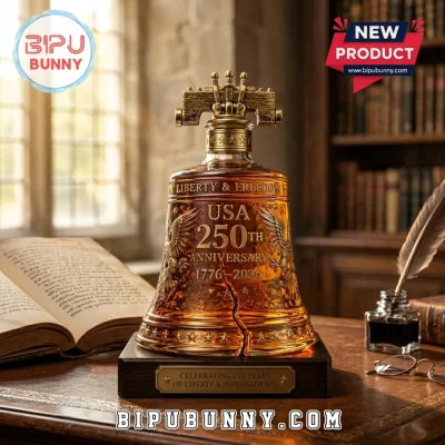 USA 250th Anniversary Glass Whiskey Decanter