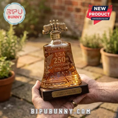 USA 250th Anniversary Glass Whiskey Decanter
