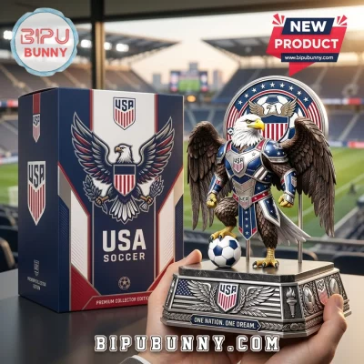 USA Soccer 2026 World Cup Eagle Mascot Sculpted Resin Desk Statue Decor Piece