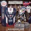 USA Soccer bald eagle figurine in armor standing on a soccer ball with a collector box labeled World Cup 2026 USA.!