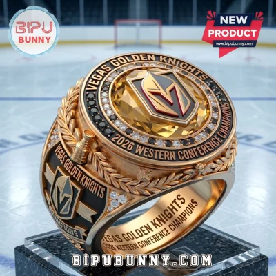 Vegas Golden Knights 2026 Western Conference Champions Gold Ring
