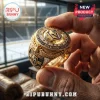 Vegas Golden Knights 2026 Western Conference championship ring with gold plating, black enamel accents, and inset crystals.!