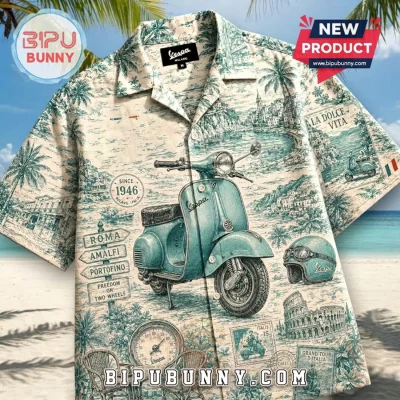 Vespa Scenic Tuscany Tour Button Down Shirt 2026