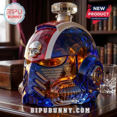 Warhammer 40,000 40th Anniversary Space Marine Helmet Whiskey Decanter