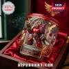 Warhammer 40k Blood Angels 40th anniversary whiskey glass in a red velvet lined wooden display box with gold accents.!