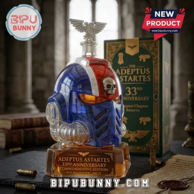 Warhammer 40k Adeptus Astartes Helmet Glass Whiskey Decanter