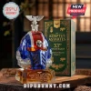 Blue and red glass helmet-shaped whiskey decanter with a silver eagle topper and Adeptus Astartes packaging box.!