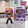 Latrell White Chicks vinyl figure with glowing neon accessories and black pants stands beside its themed product box.!