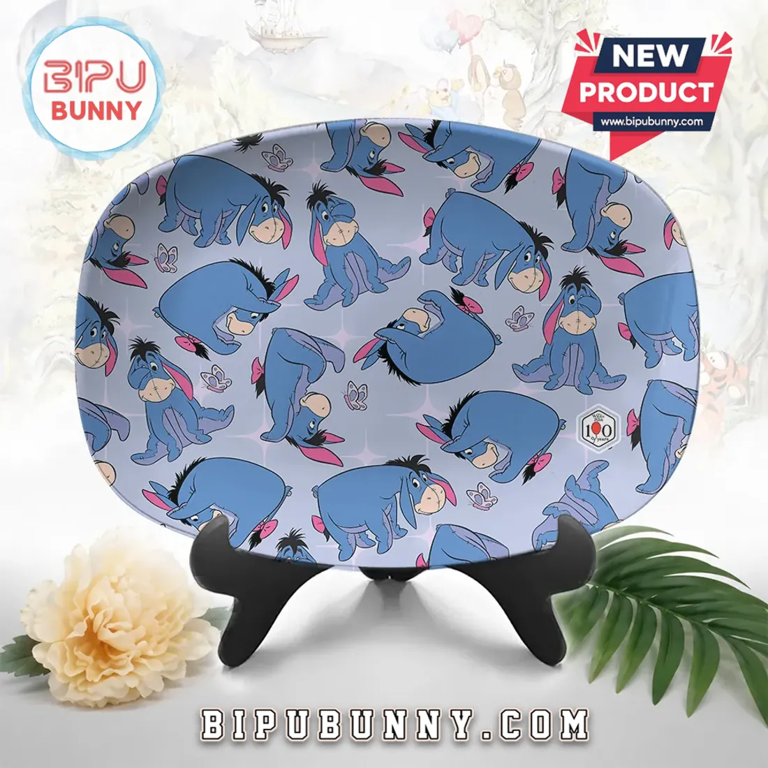 Winnie-the-Pooh x Eeyore 100th Anniversary Custom Plate Winnie-the-Pooh x Eeyore 100th Anniversary Custom Plate