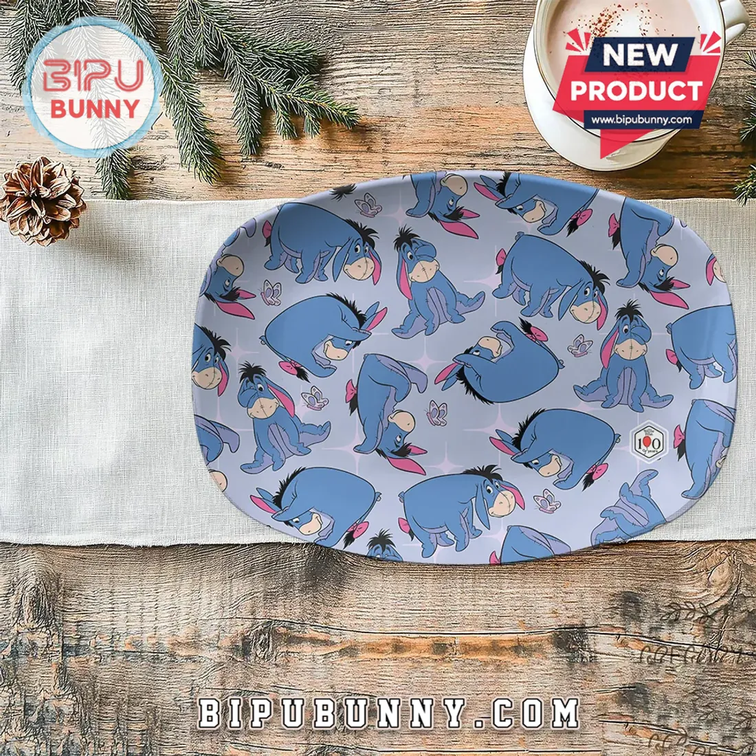 Winnie-the-Pooh x Eeyore 100th Anniversary Custom Plate Winnie-the-Pooh x Eeyore 100th Anniversary Custom Plate