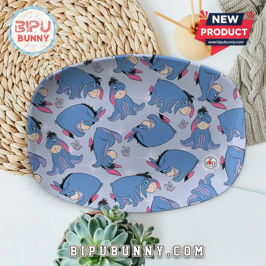 Winnie-the-Pooh x Eeyore 100th Anniversary Custom Plate Winnie-the-Pooh x Eeyore 100th Anniversary Custom Plate