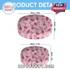 Two oval Piglet pattern melamine plates in large 14x10 inch and small 11x8 inch sizes with pink Disney 100 branding.!