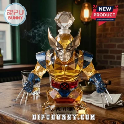 Wolverine x Marvel Crystal Sculpted Whiskey Decanter