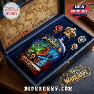 World of Warcraft 22nd Anniversary Illidan and Lich King Whiskey Bottle