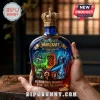 World of Warcraft 22nd anniversary glass bottle with crown stopper, featuring Illidan, Lich King, and faction insignias.!