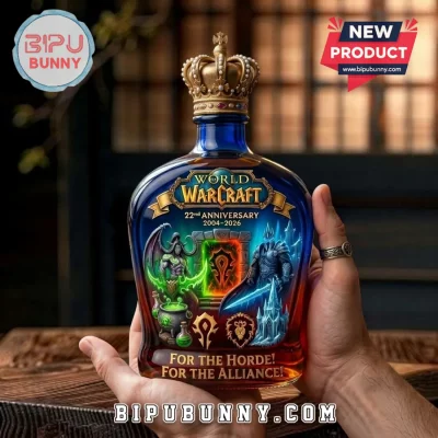 World of Warcraft 22nd Anniversary Illidan and Lich King Whiskey Bottle