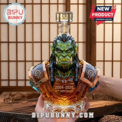 World of Warcraft Thrall 22nd Anniversary Whiskey Decanter