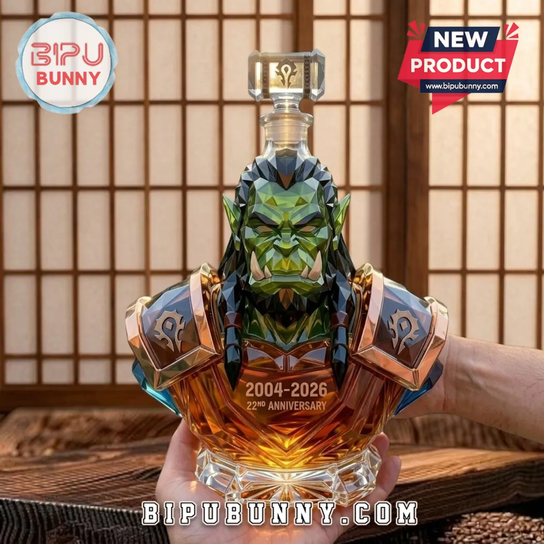World of Warcraft Thrall 22nd Anniversary Whiskey Decanter World of Warcraft Thrall 22nd Anniversary Whiskey Decanter