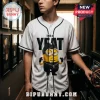 White button-down baseball jersey featuring a Minion graphic wearing a beanie, gold chain, and text reading This Is Yeat.!