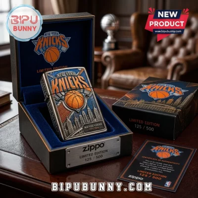Zippo New York Knicks Embossed Metal Limited Edition Lighter Case