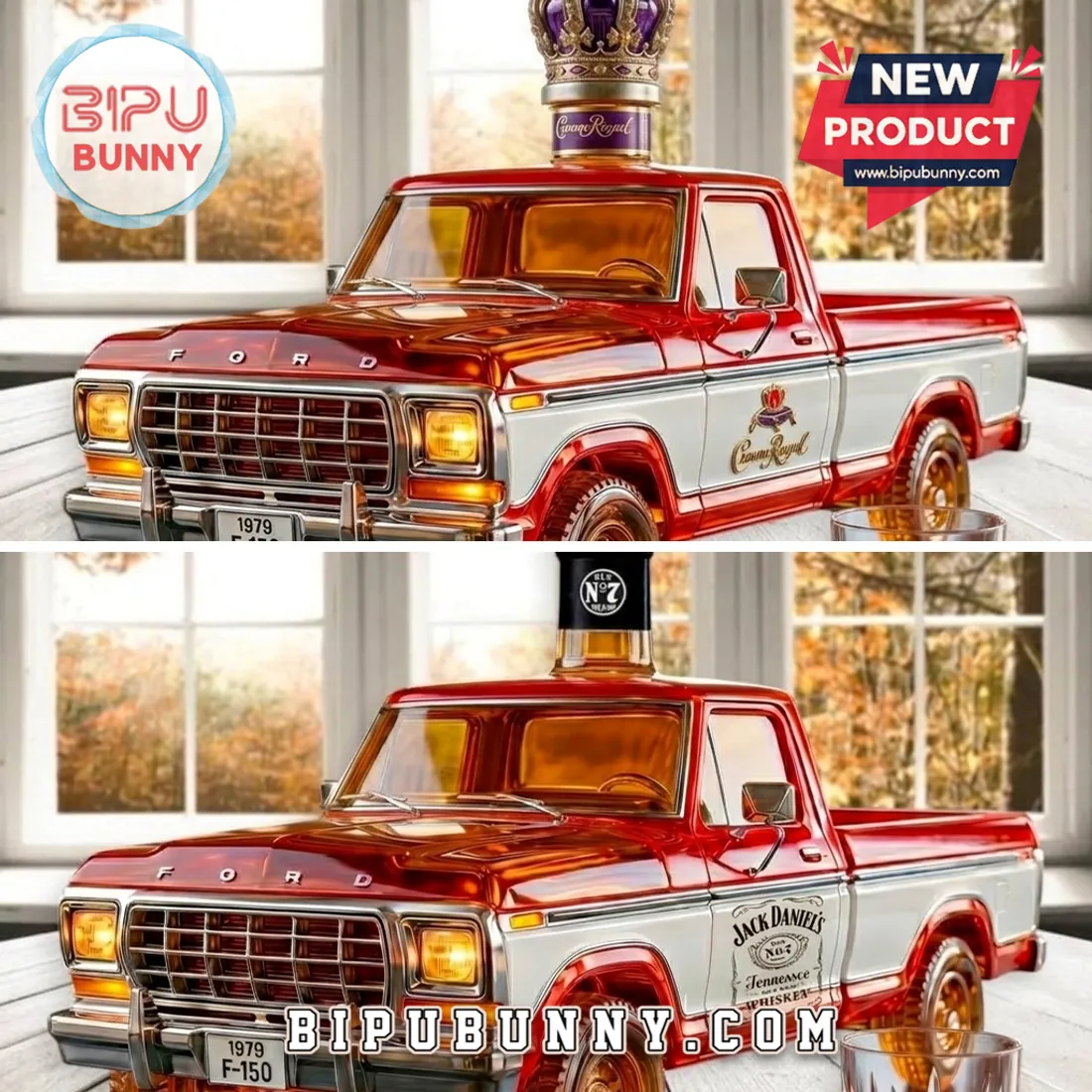1979 Ford F-150 Glass Whiskey Decanter 1979 Ford F-150 Glass Whiskey Decanter