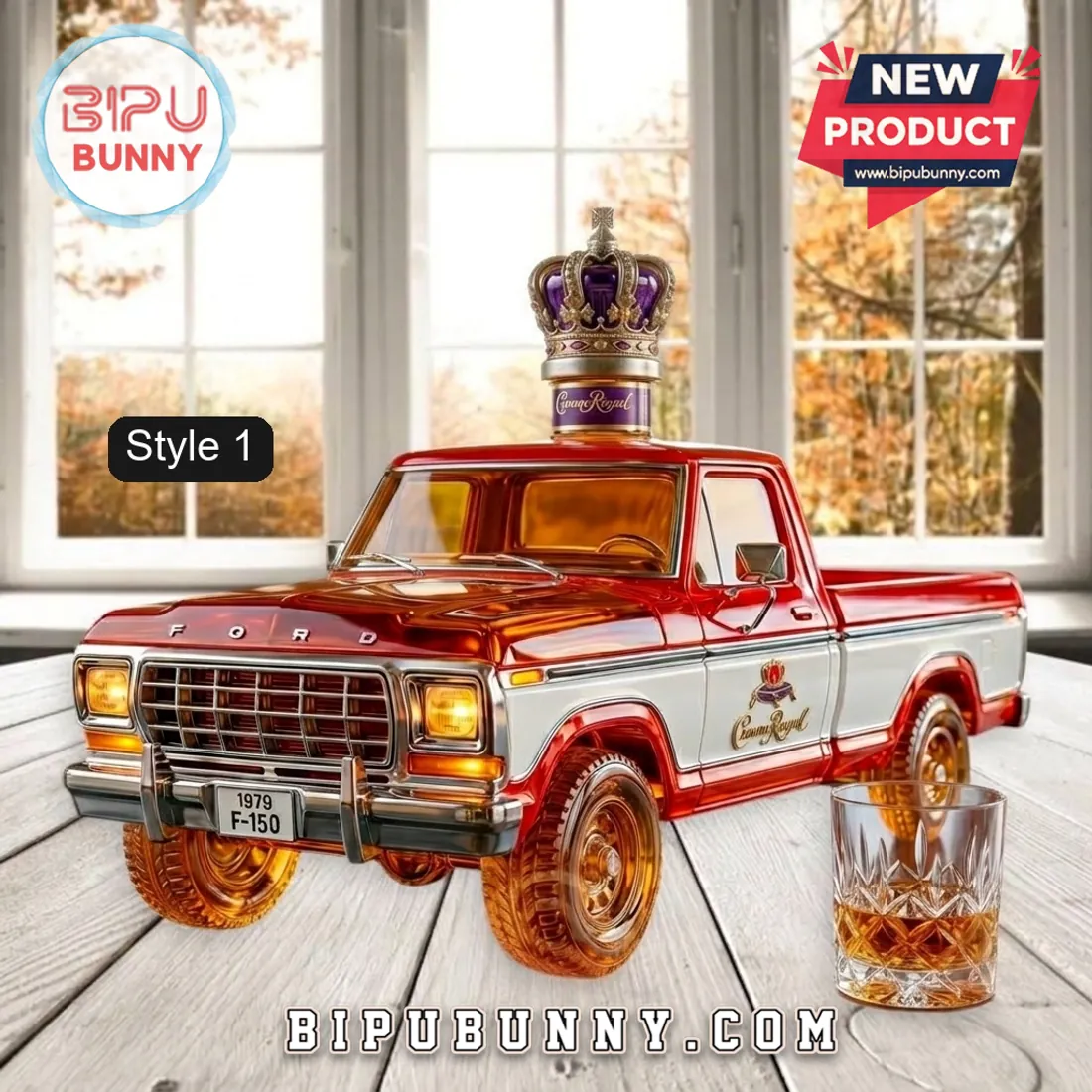 1979 Ford F-150 Glass Whiskey Decanter 1979 Ford F-150 Glass Whiskey Decanter