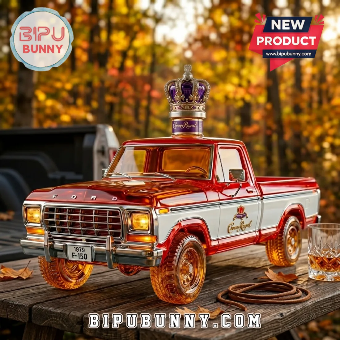1979 Ford F-150 Glass Whiskey Decanter 1979 Ford F-150 Glass Whiskey Decanter